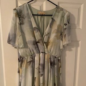 Maternity maxi dress